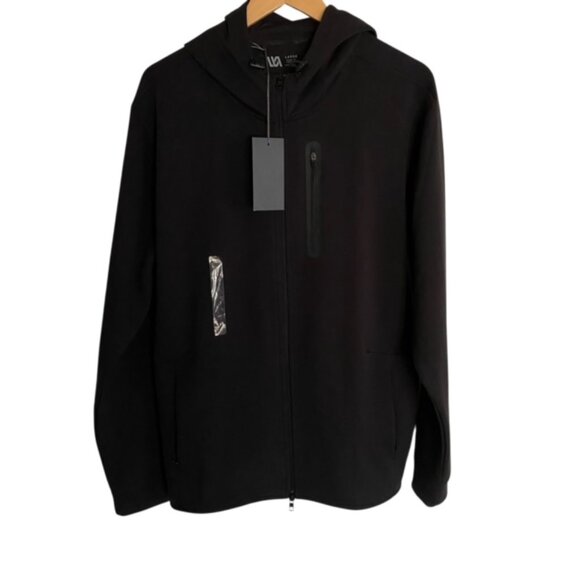 NWT VRST Black Pinnacle Full Zip Hoodie Sweatshirt Large - Picture 1 of 3